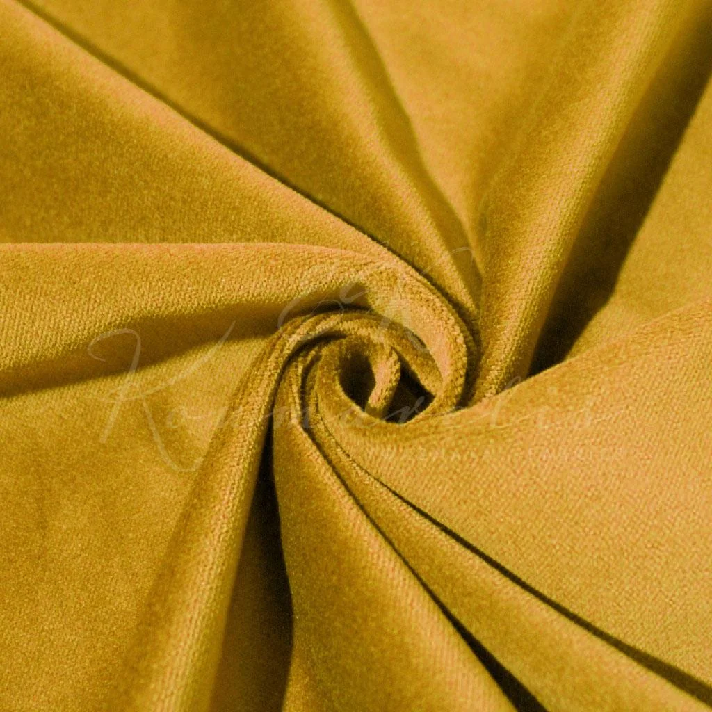 Βελούδο Βαμβακερό με χρυσή ούγια - Χρυσό Μουσταρδί - 1