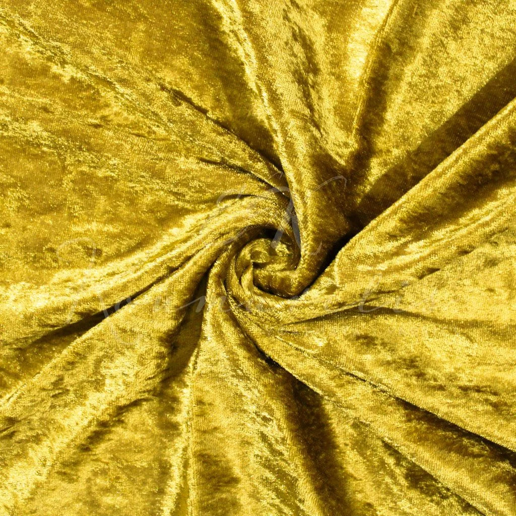 Velvet Crushed Velour - Gold