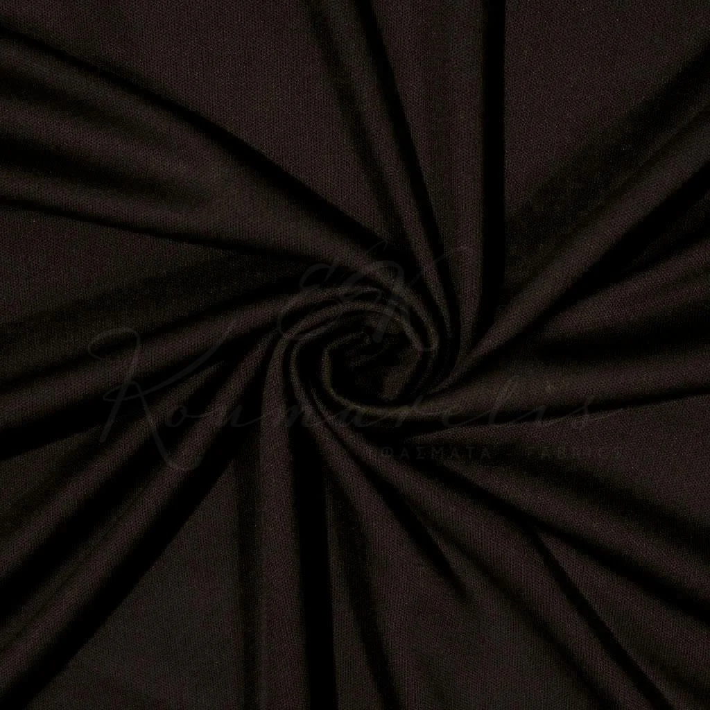 Φόδρα Ελαστική Interlock - Καφέ Σκούρο - 1