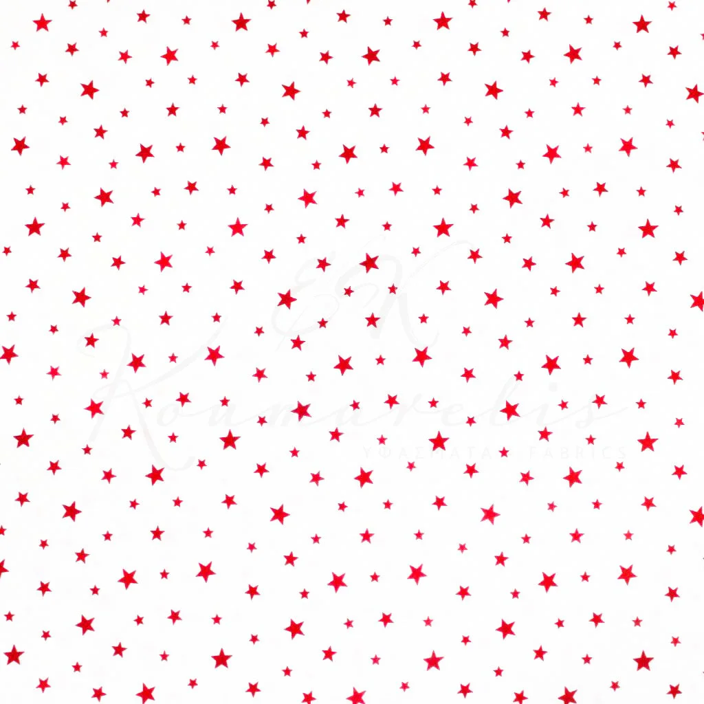 Red stars on a white background