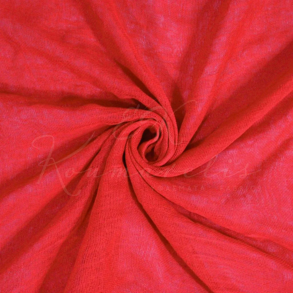 Red Cotton Gauze - 1