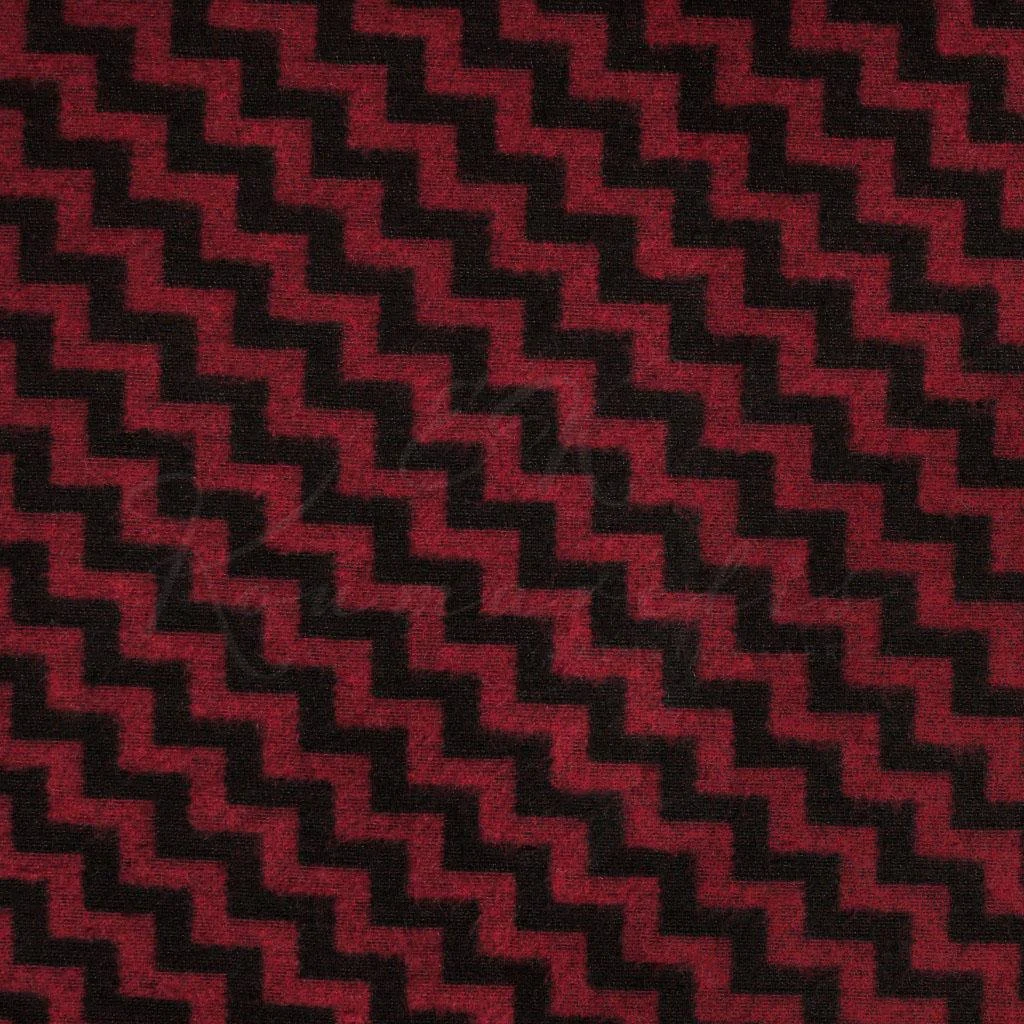 Chevron με Μαλλί - Μπορντό - 1
