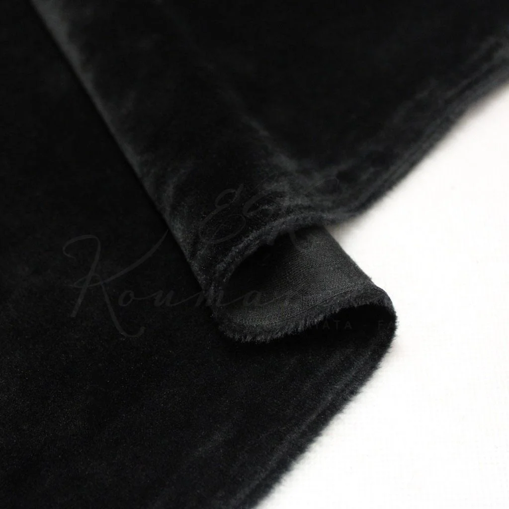Βελουτέ Ελαστικό SUPER SOFT (Φορμόπανο) - Μαύρο - 2