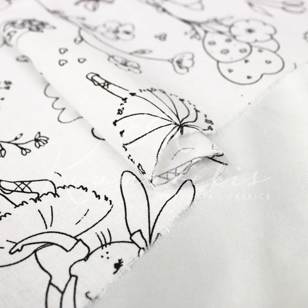 Ποπλίνα Color Me 100% Βαμβάκι - Ζωάκια Μπαλαρίνες - 3