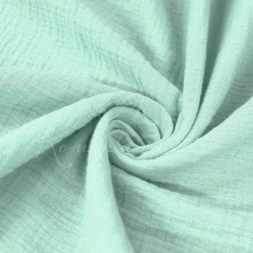 Μουσελίνα Βαμβακερή (Double Gauze) - Βεραμάν (Πράσινο Μέντας) - 1
