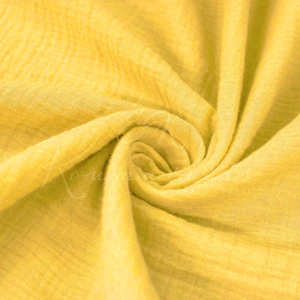 Μουσελίνα Βαμβακερή (Double Gauze) - Κίτρινο - 1