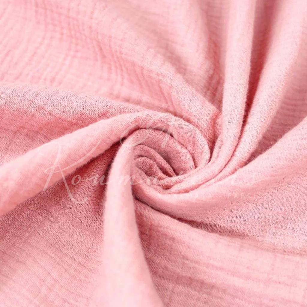 Μουσελίνα Βαμβακερή (Double Gauze) - Ροζ - 1