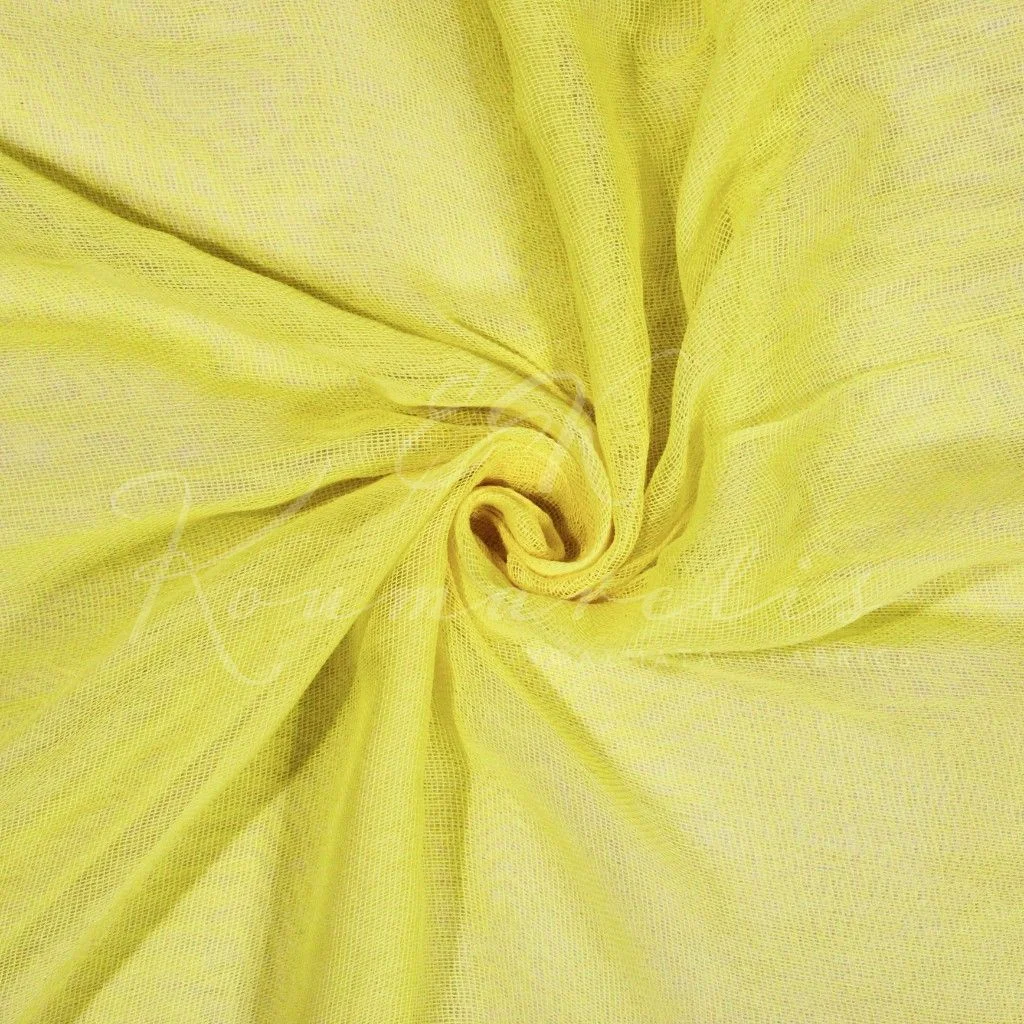 Yellow Lemon Cotton Gauze