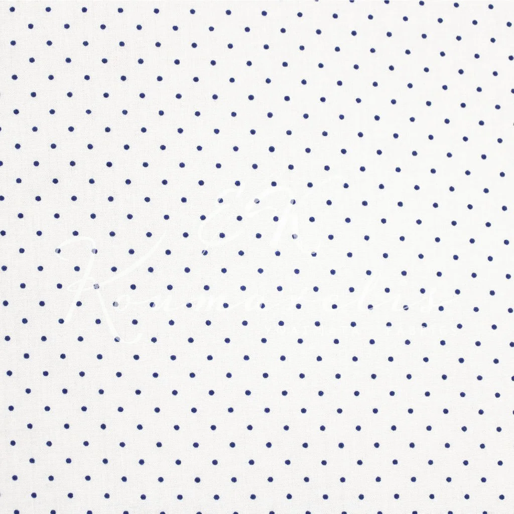 Ποπλίνα Βαμβακερή - Πουα Μπλε Σκούρο - 2