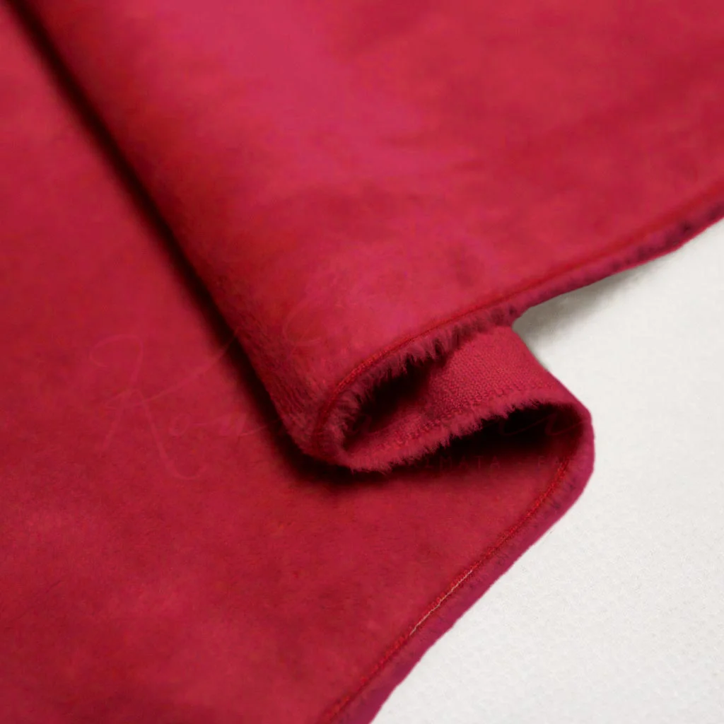 Velour Elastic SUPER SOFT (Velour Track) - Cherry Red - 2