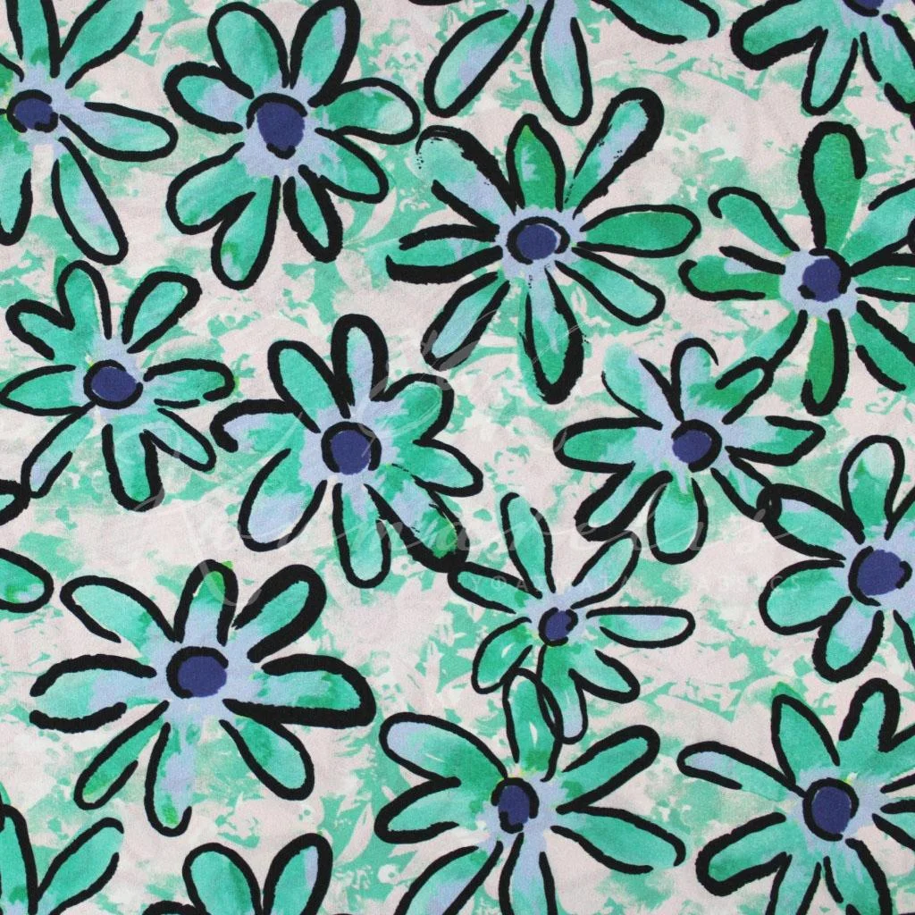 Μαροκέν Ελαστικό - Βεραμάν Μαργαρίτες - 1