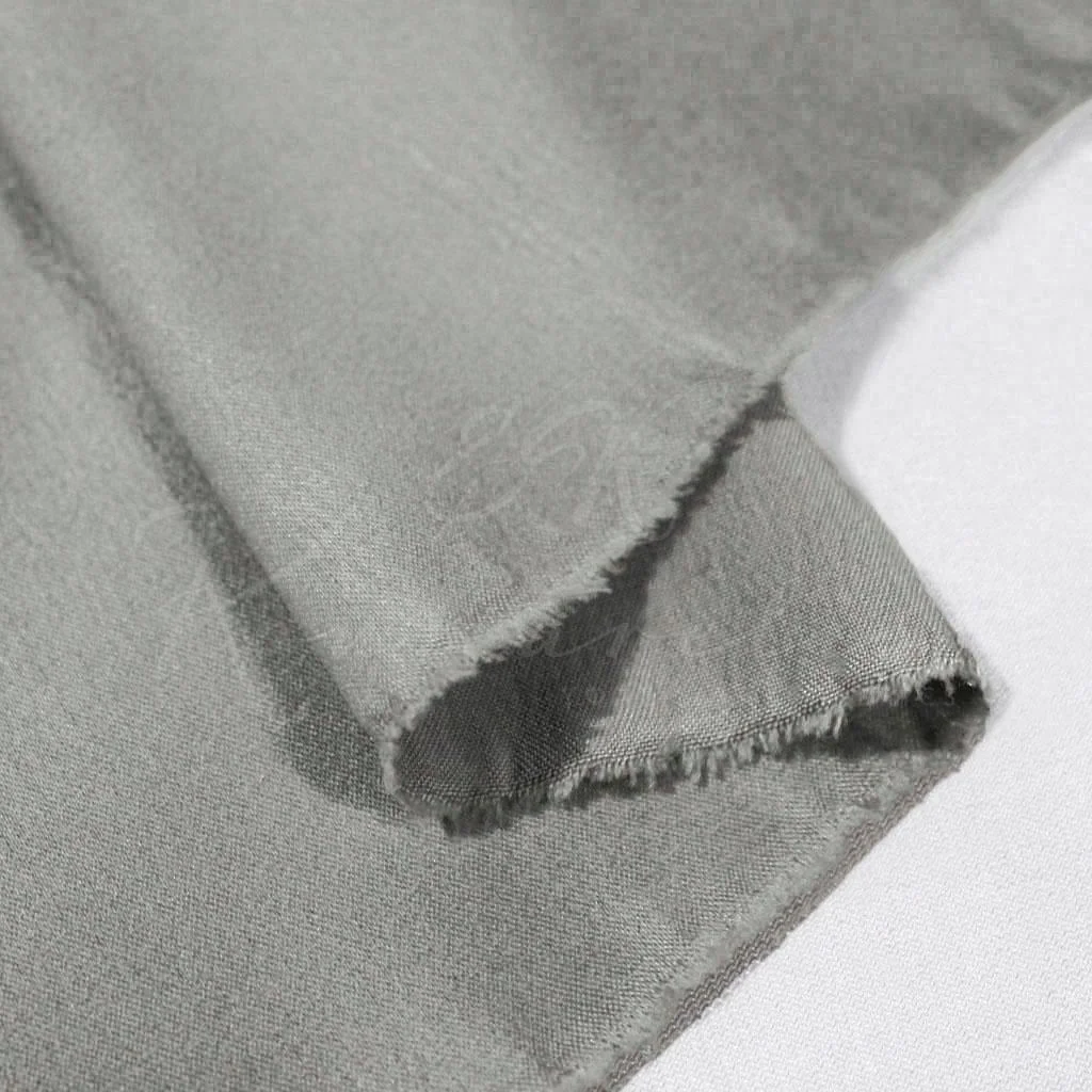 Rasmir Crepe Satin - Olive Grey - 2