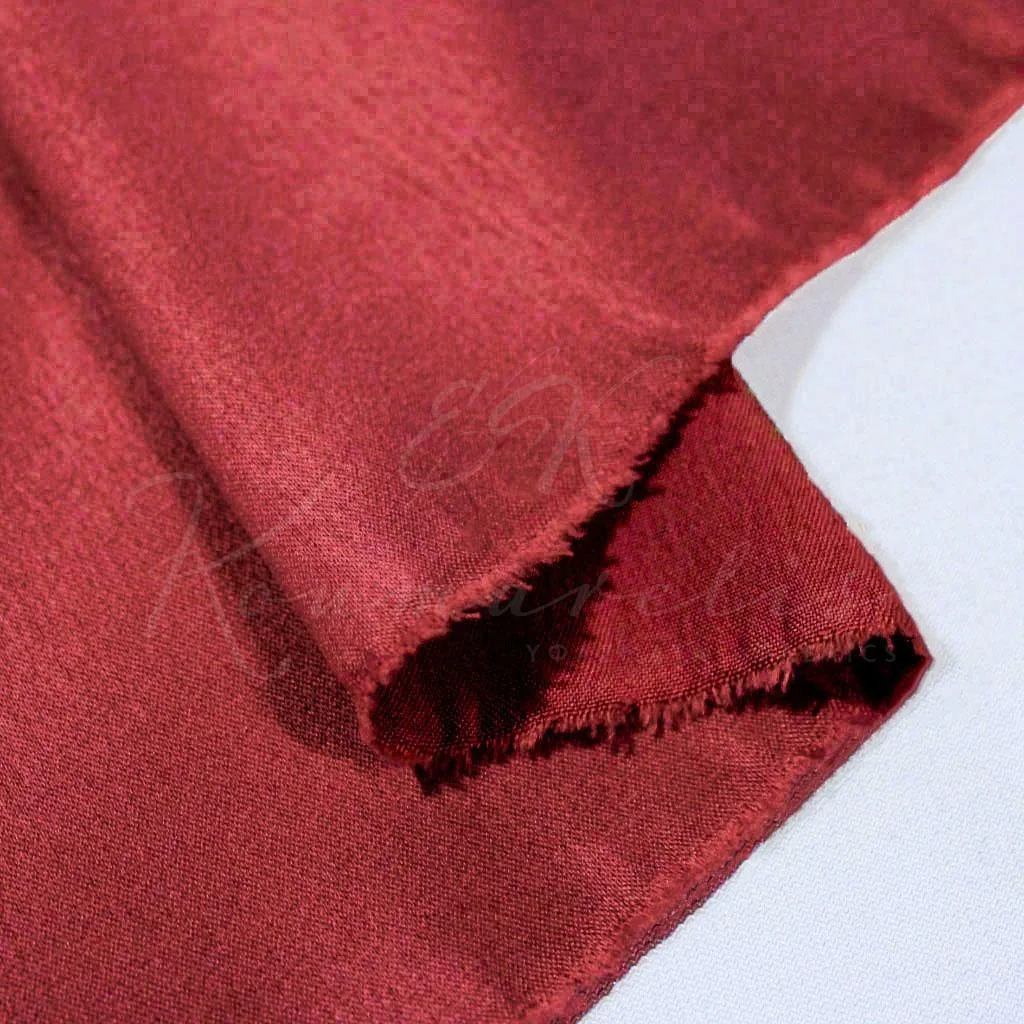 Rasmir Crepe Satin - Burgundy - 2