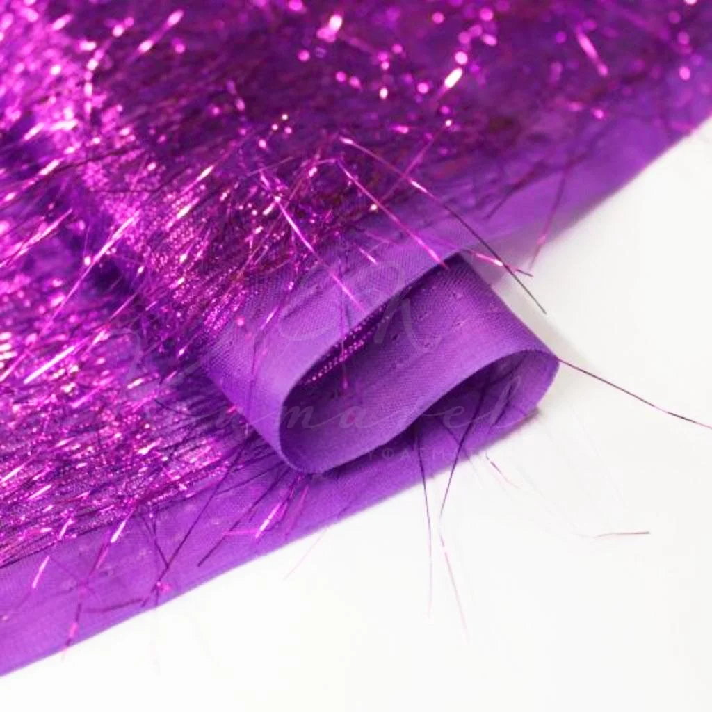 Ύφασμα Tinsel Metallic - Μωβ - 3