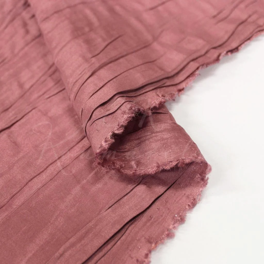 Pleated Taffeta – Iridescent Dusty Pink - 2