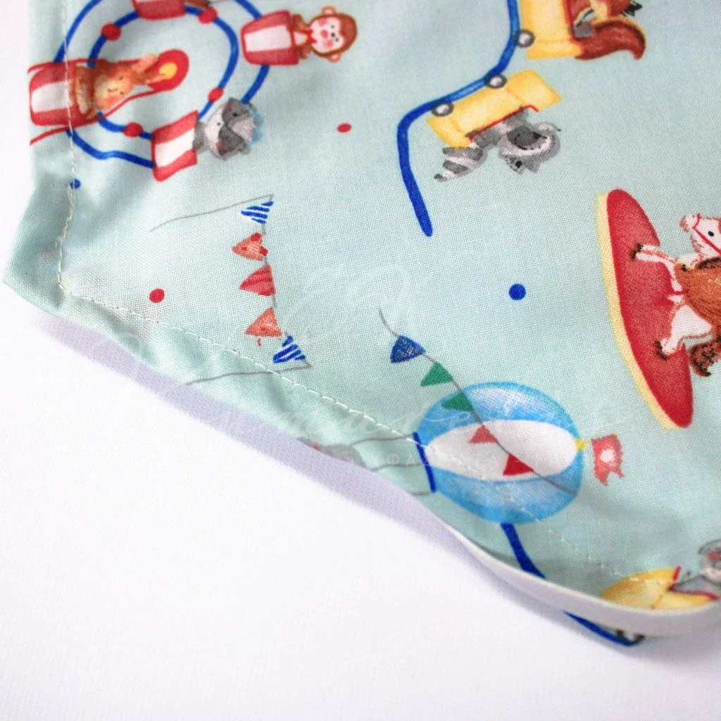 Children’s Nap Cot Sheet - Animals at the Luna Park - 3