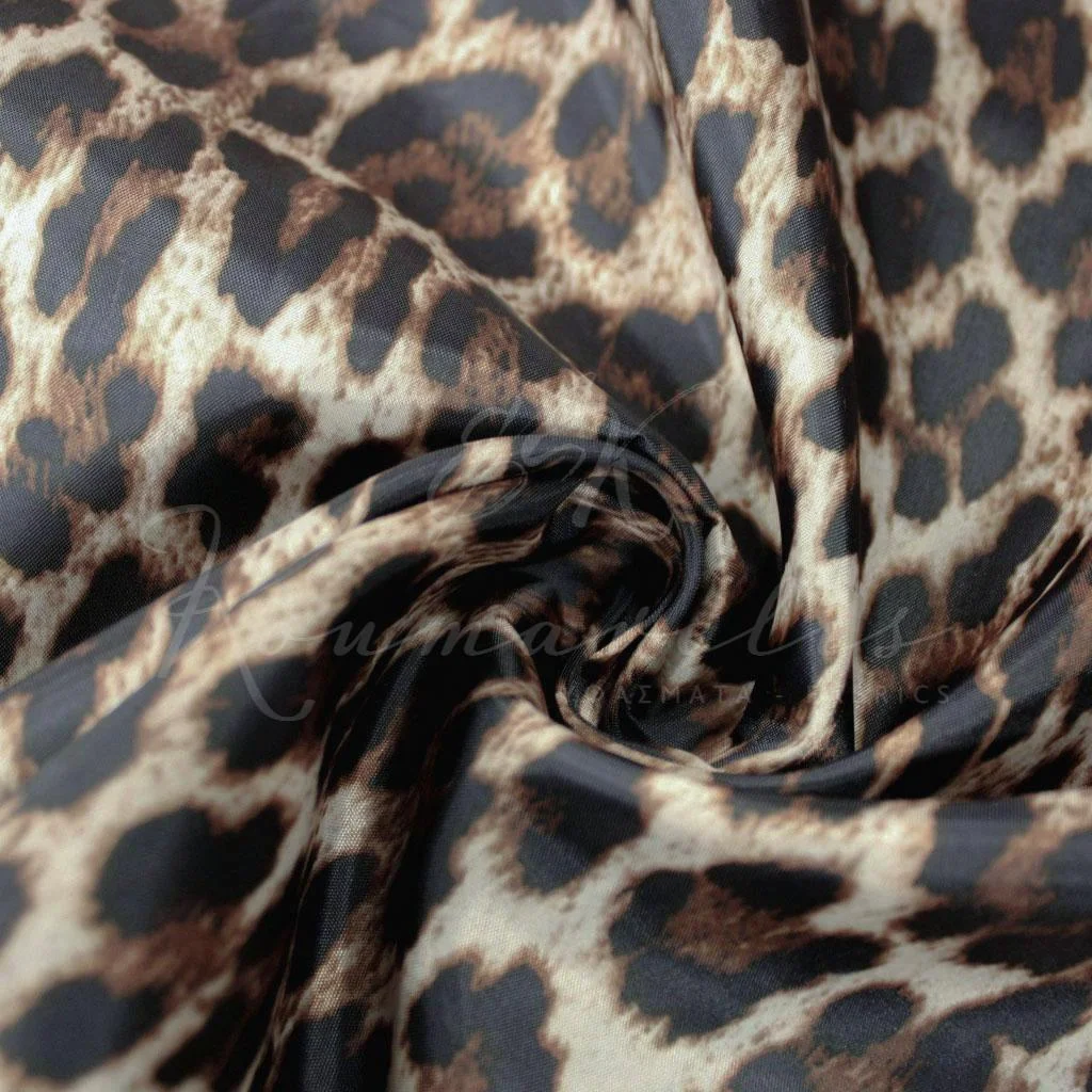 Φόδρα Σταθερή Εμπριμέ - Καφέ Animal Print - 2