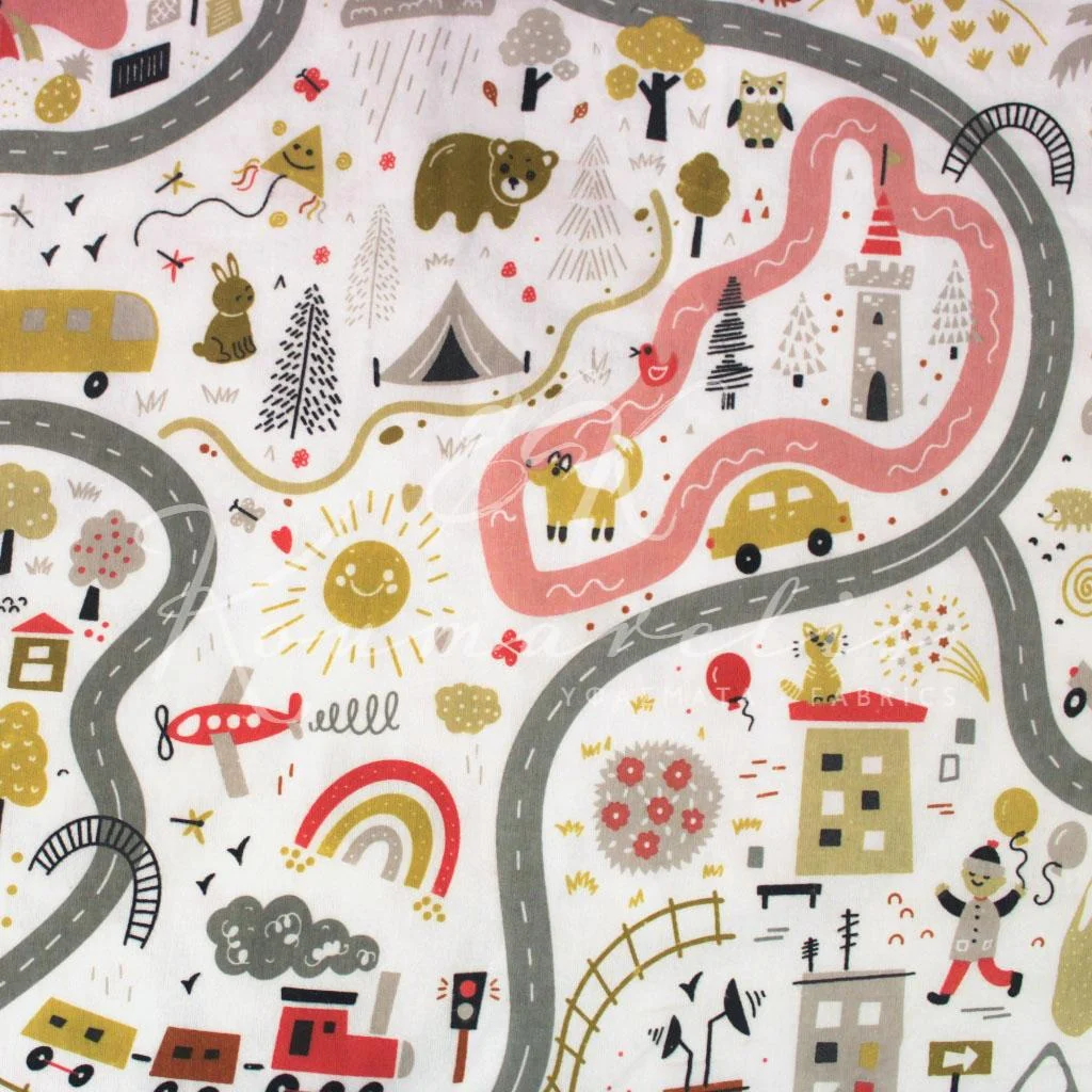 Βαμβακερή Φανέλα - Παιδική Πολιτεία Ροζ - 1