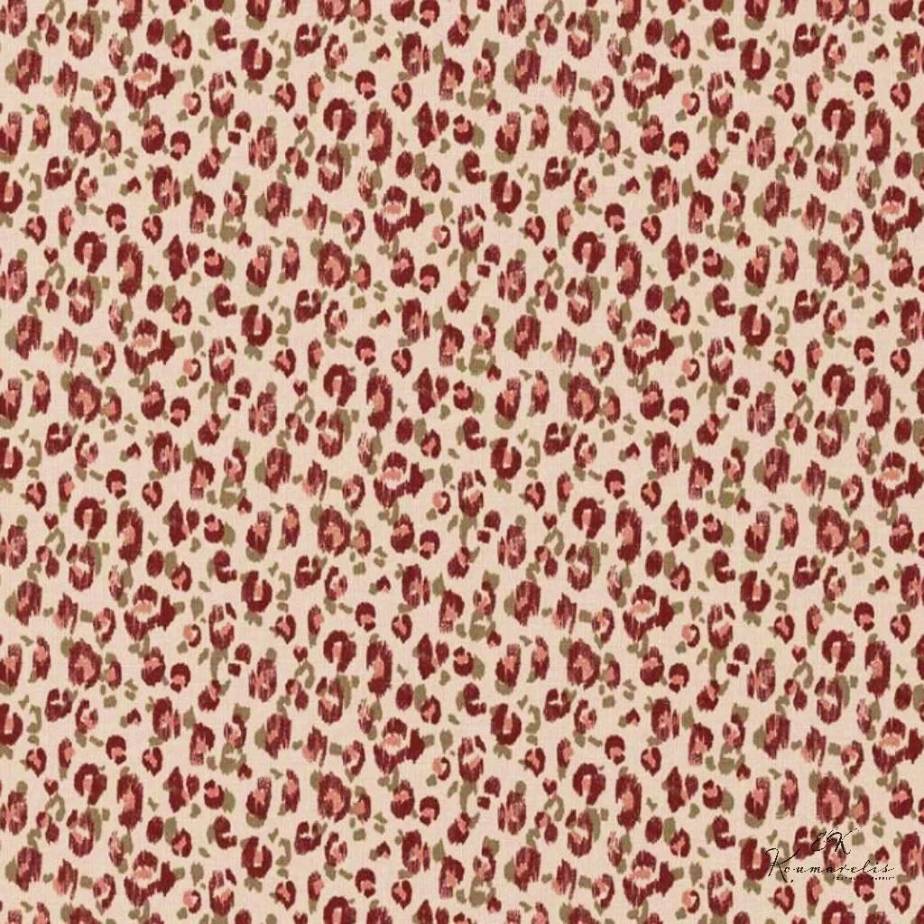 Ποπλίνα 100% Βαμβάκι - Animal Print Μπεζ - 1