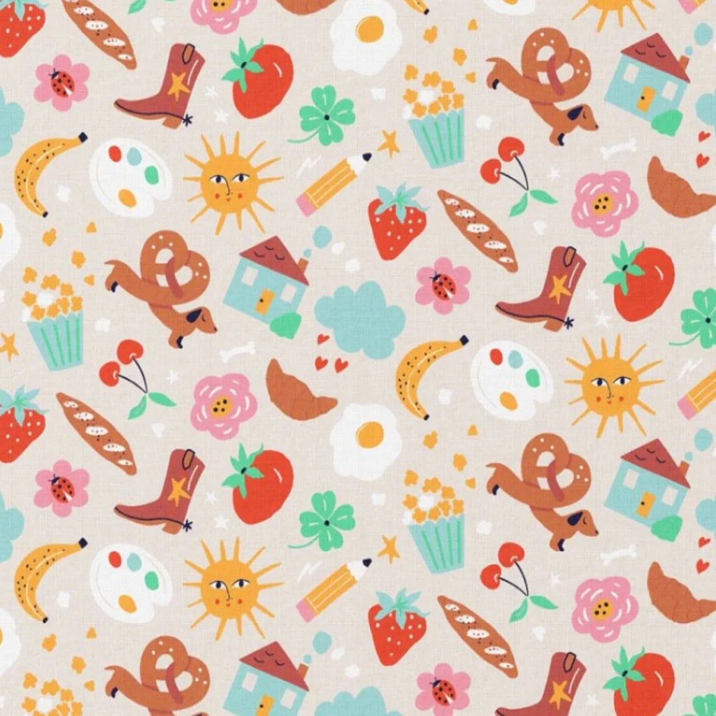 Poplin 100% Cotton - Pretzel Dogs - 1