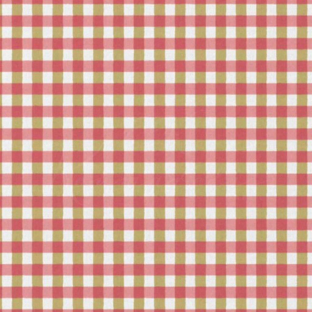 Ποπλίνα 100% Βαμβάκι - Gingham Καρό Ροζ Σορμπέ - 1