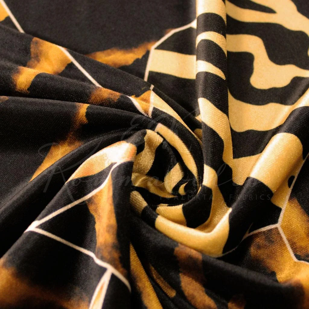 Βελούδο Σιφόν Ελαστικό - Animal Print - 2