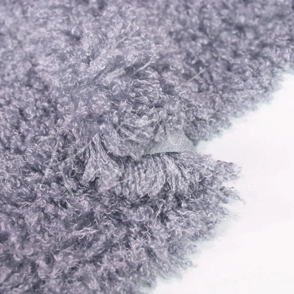 Γούνα Τύπου Αφρουάζ (Μπουκλέ) - Λιλά - 2