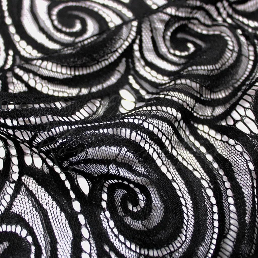 Spiral Lace - Black - 3