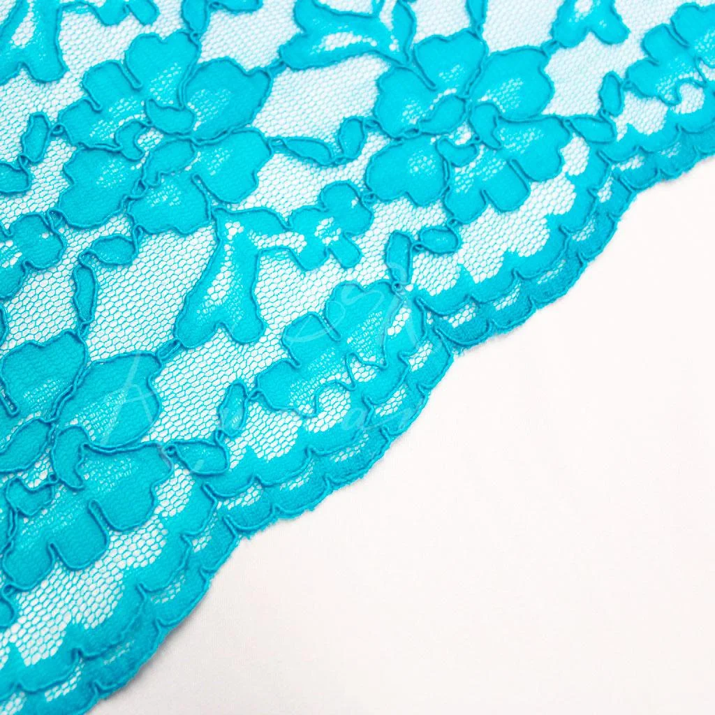 Corded Lace - Turquoise - 2