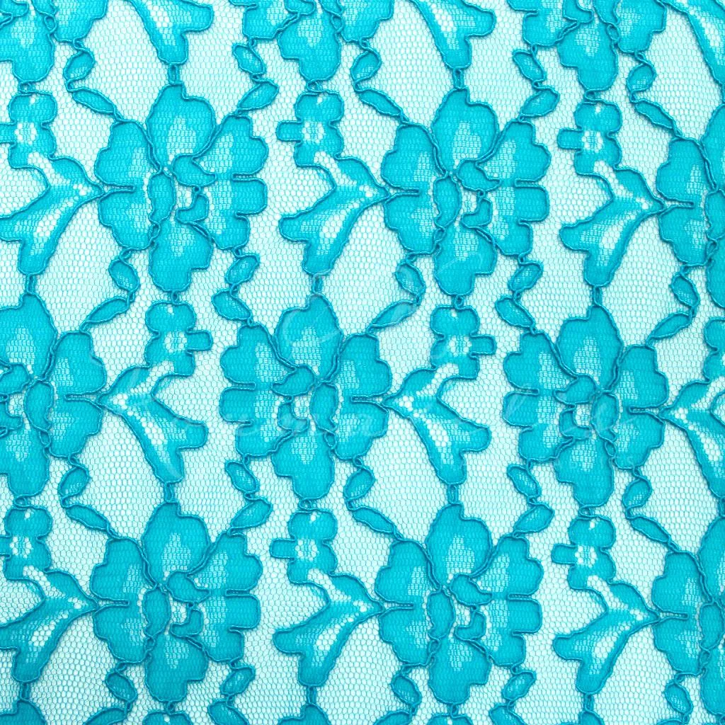 Corded Lace - Turquoise - 3