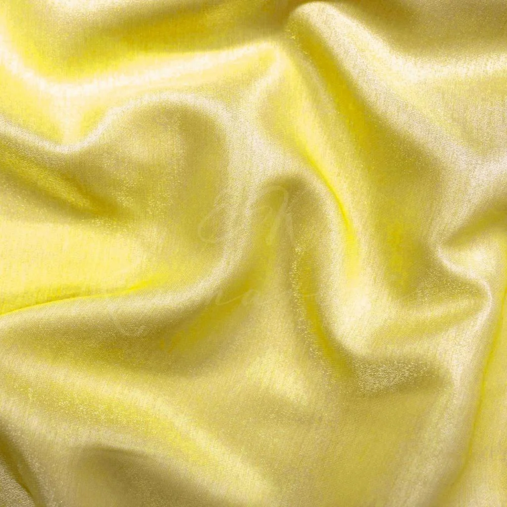 Charmeuse Satin - Lemon Yellow - 1