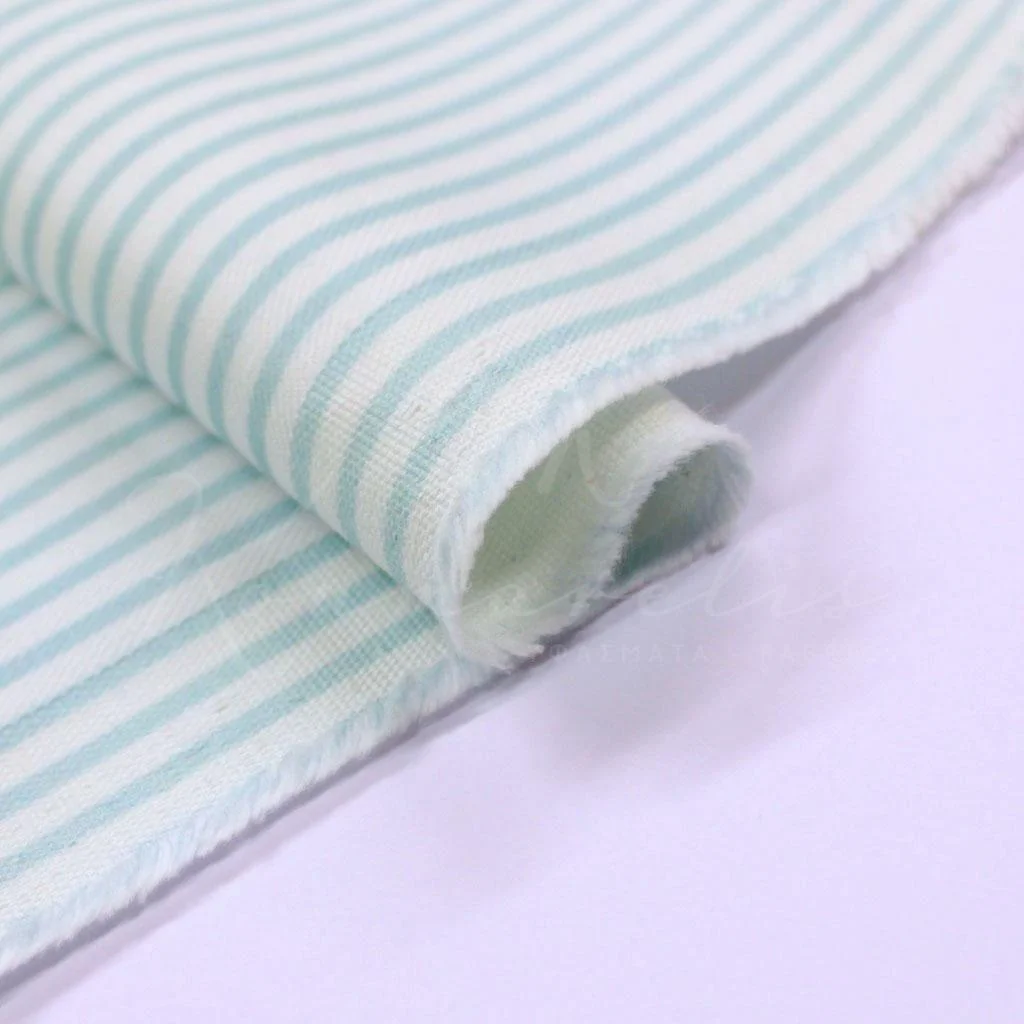 Gabardine - Mint Green Stripe - 2