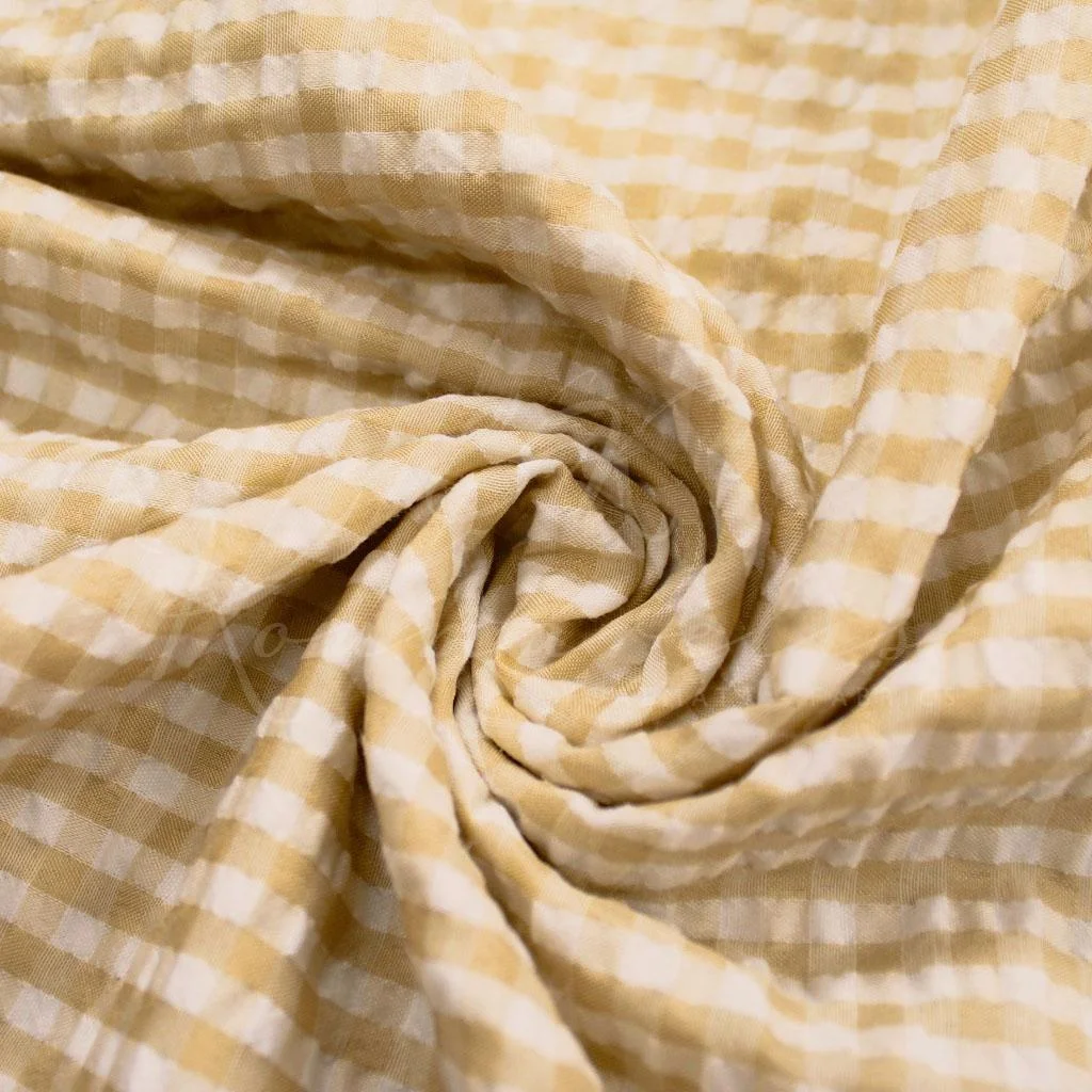 Vichy Crinkled – Beige - 1