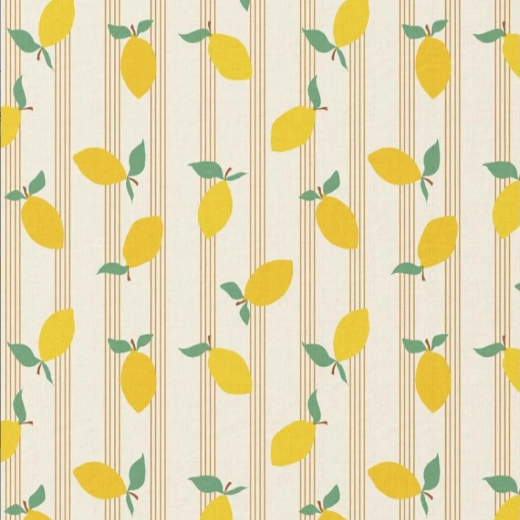 Ποπλίνα 100% Βαμβάκι - Λεμόνια - 1