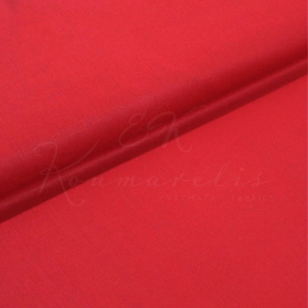 Polycotton Sheeting - Red