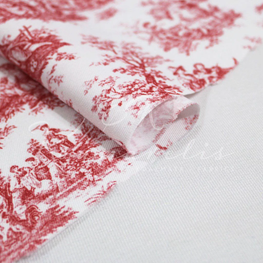 Microfiber - French Countryside Red - 3