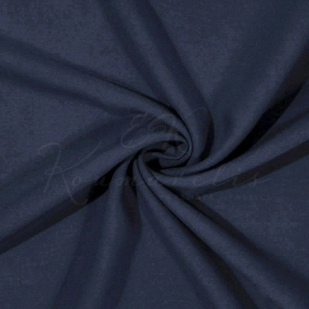 Viscose - Navy Blue - 1