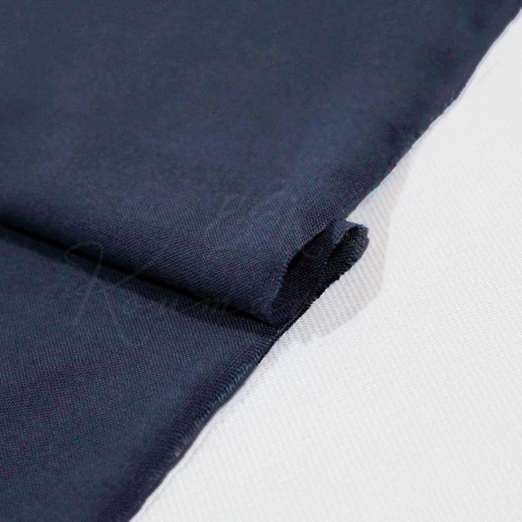 Viscose - Navy Blue - 2