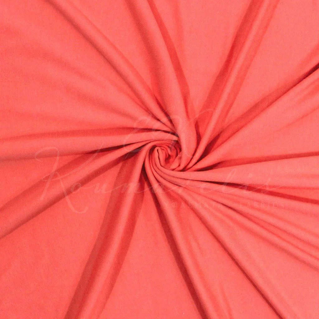 Cotton Elastan - Coral - 1