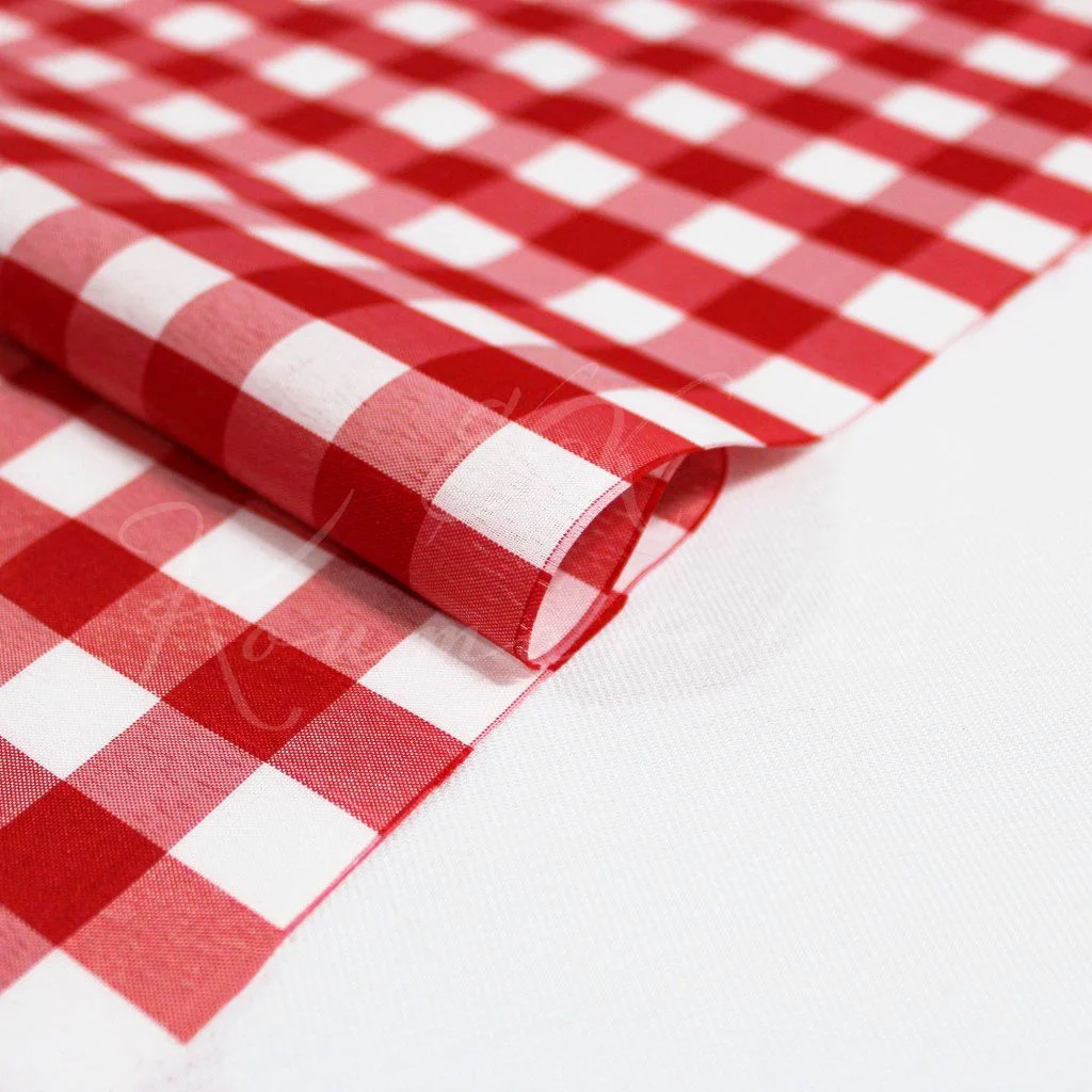 Καρό Polydecor Gingham - Κόκκινο - 2