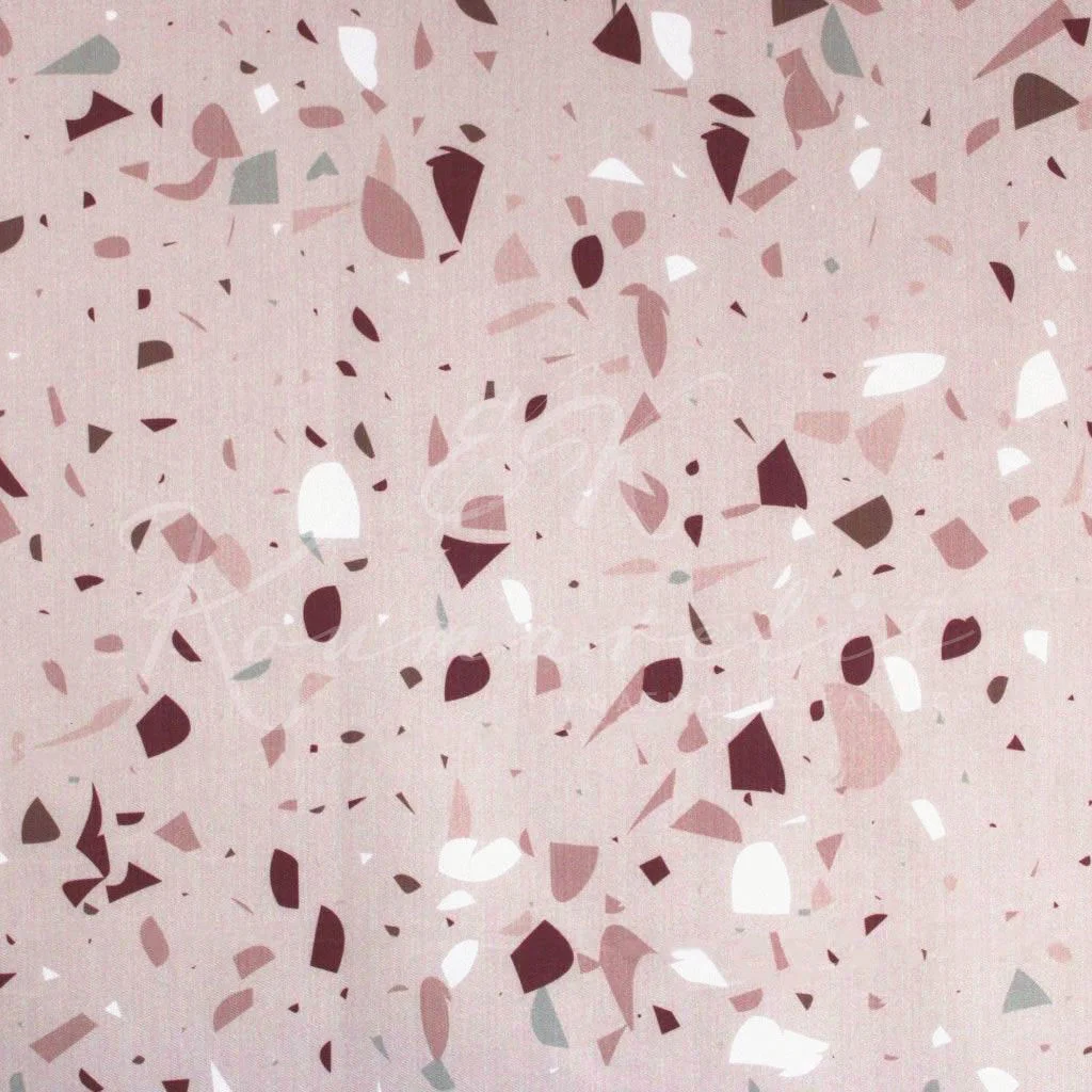 Microfiber Terrazzo - Nude Pink