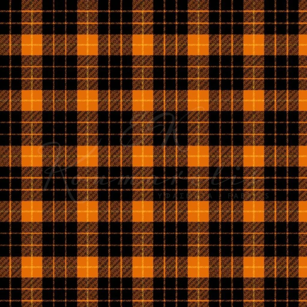 Λονέτα - Καρό Πορτοκαλί/Κίτρινο - 1