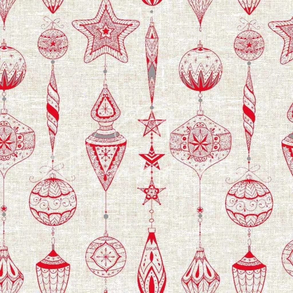 Χριστουγεννιάτικη Λονέτα - Κόκκινα Κρεμαστά Στολίδια - 1