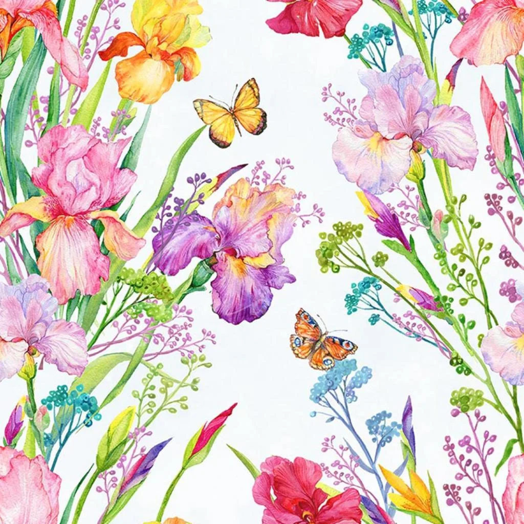 Loneta - Iris & Butterflies - 1
