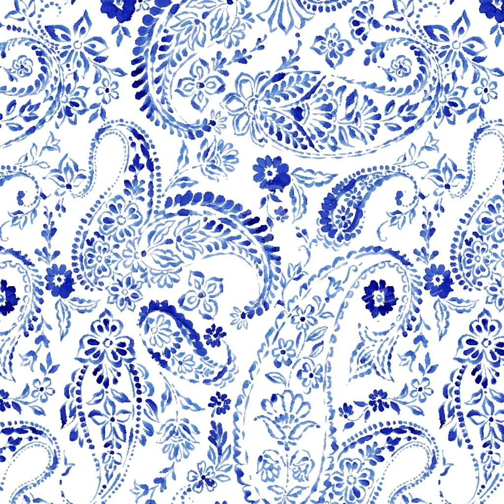 Loneta - Blue Paisley - 1