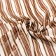 Muslin - Terracotta Brown Stripes - 1