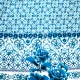 Βισκόζ - Vintage Blue Floral