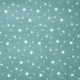 White stars on a petrol background