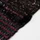 Knitted Tinsel Metallic Sequin - Black/Maroon