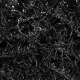 Ύφασμα Tinsel Metallic Τύπου Αφρουάζ - Μαύρο με Ασημοκλωστή